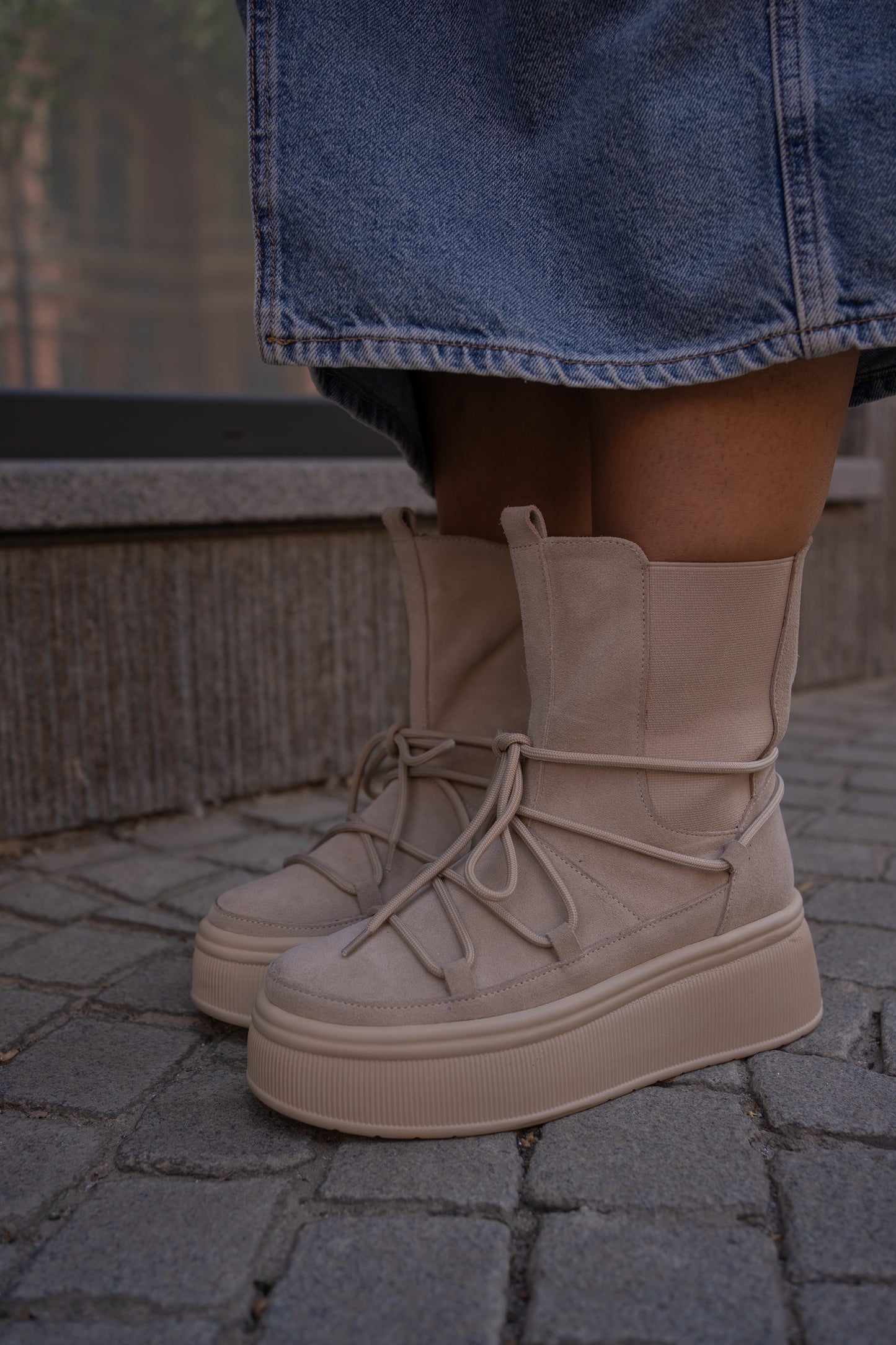 Custom-Made Women's Chelsea Boots in Ugg Style