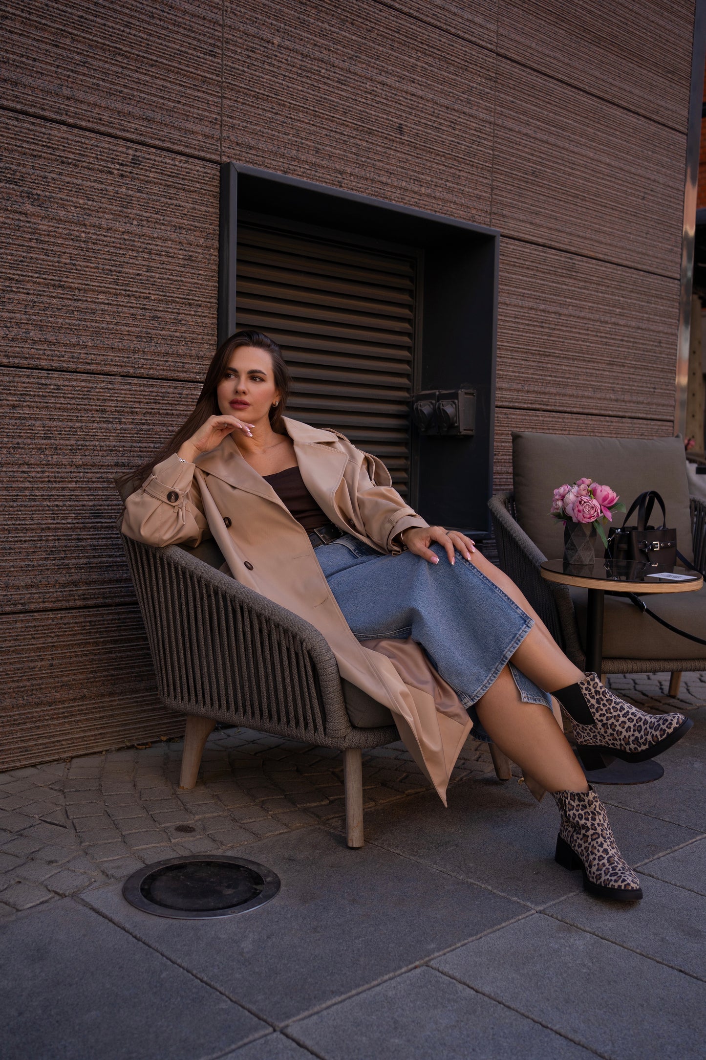 Women's Chelsea Boots in Leopard Suede