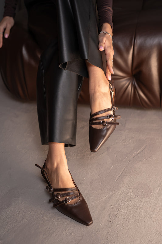 Шоколадні слінгбеки з ремінцями